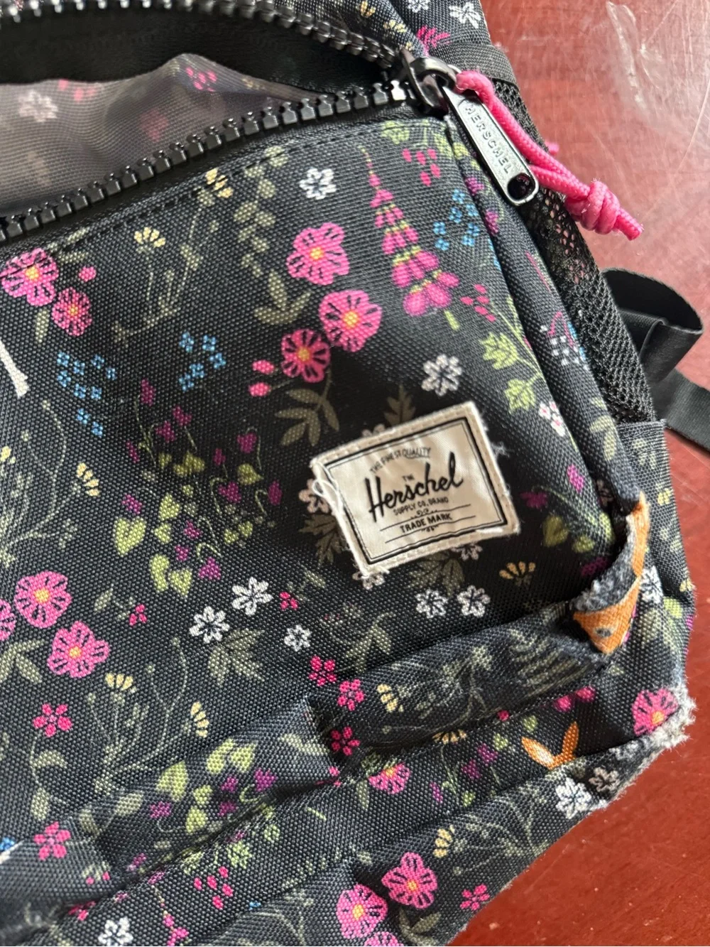 Herschel Supply Company Kids Black Floral & Deer Mini Backpack